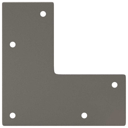 Pernas de grampo para mesa de centro 4 peças Aço natural 42 cm Aço maciço