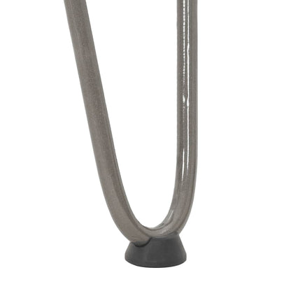 Pernas de grampo para mesa de centro 4 peças Aço natural 42 cm Aço maciço