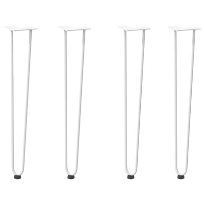 Pernas de grampo para mesas de console para mesa de console 4 peças Branco 72 cm Aço maciço