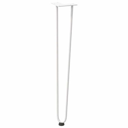 Pernas de grampo para mesas de console para mesa de console 4 peças Branco 72 cm Aço maciço