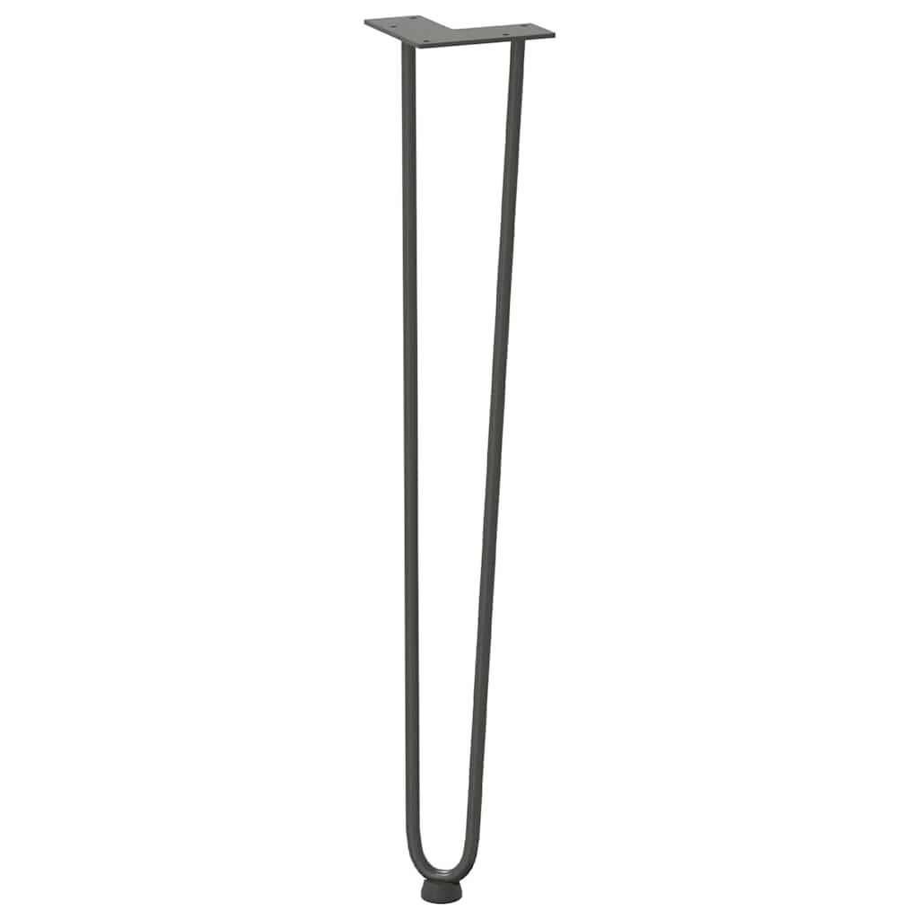 Pernas de grampo para mesas de console para mesa de console 4 peças Antracite 72 cm Aço maciço