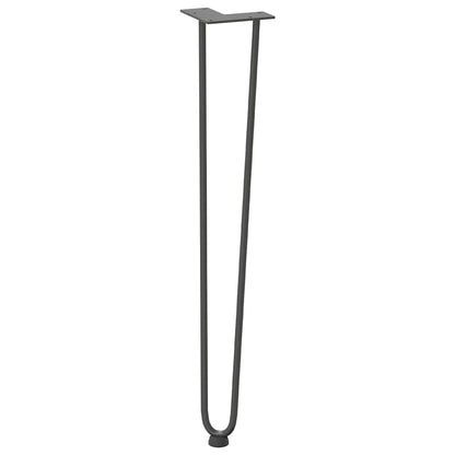 Pernas de grampo para mesas de console para mesa de console 4 peças Antracite 72 cm Aço maciço