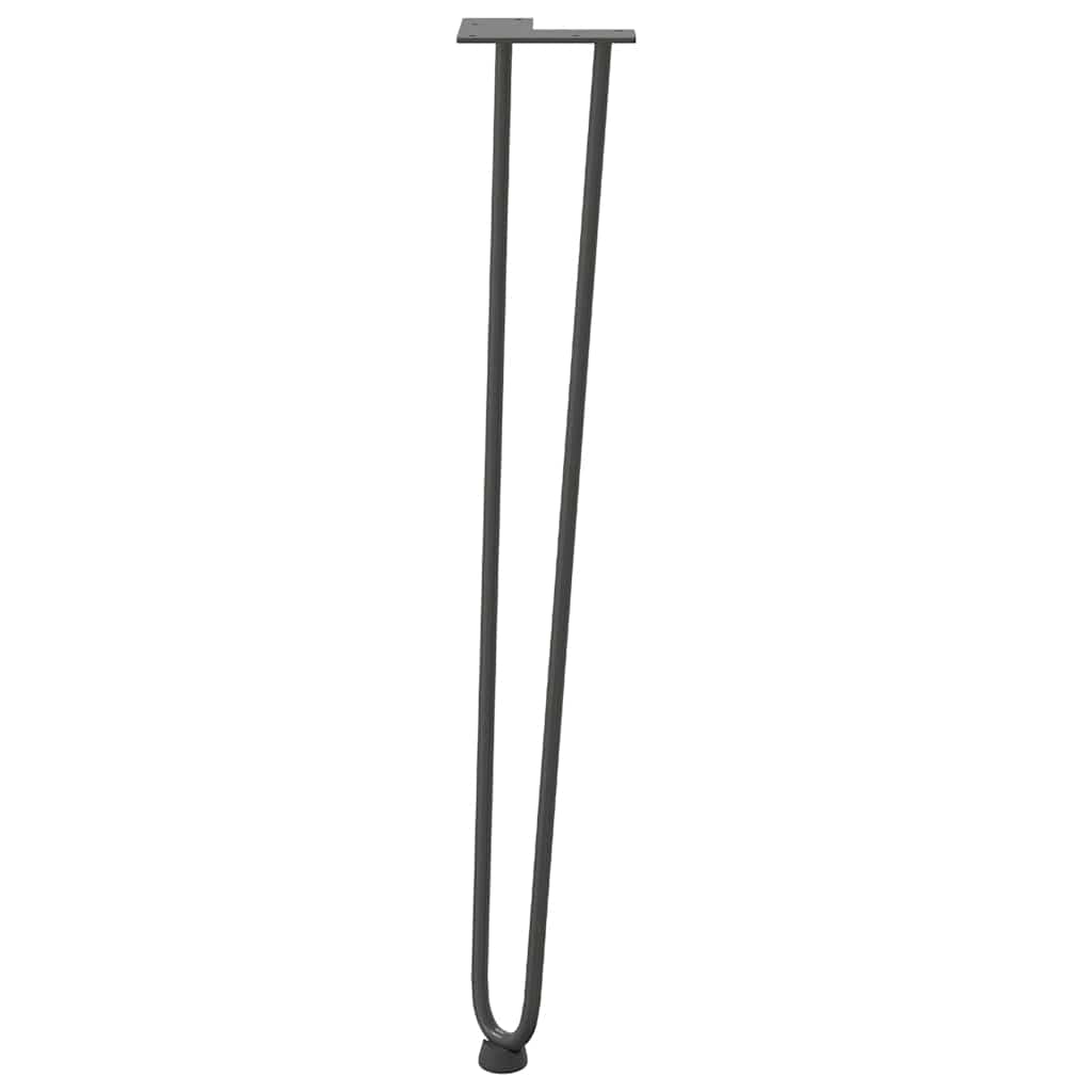 Pernas de grampo para mesas de console para mesa de console 4 peças Antracite 72 cm Aço maciço