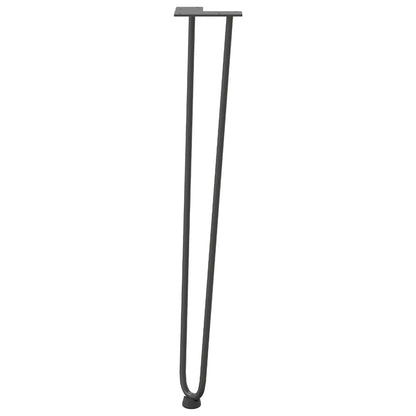 Pernas de grampo para mesas de console para mesa de console 4 peças Antracite 72 cm Aço maciço