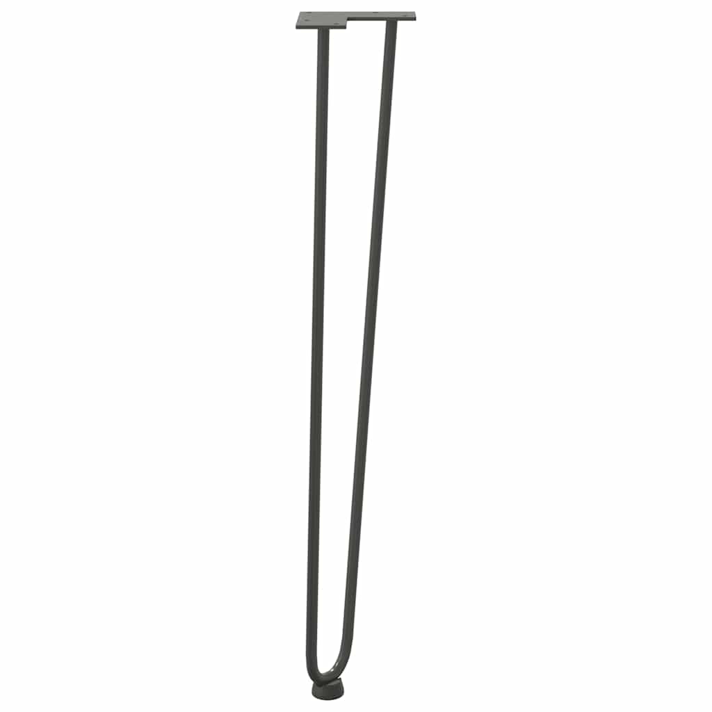 Pernas de grampo para mesas de console para mesa de console 4 peças Antracite 72 cm Aço maciço
