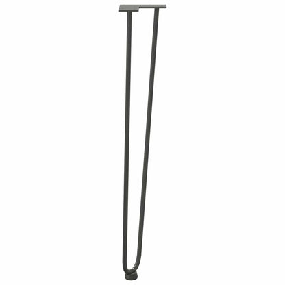 Pernas de grampo para mesas de console para mesa de console 4 peças Antracite 72 cm Aço maciço