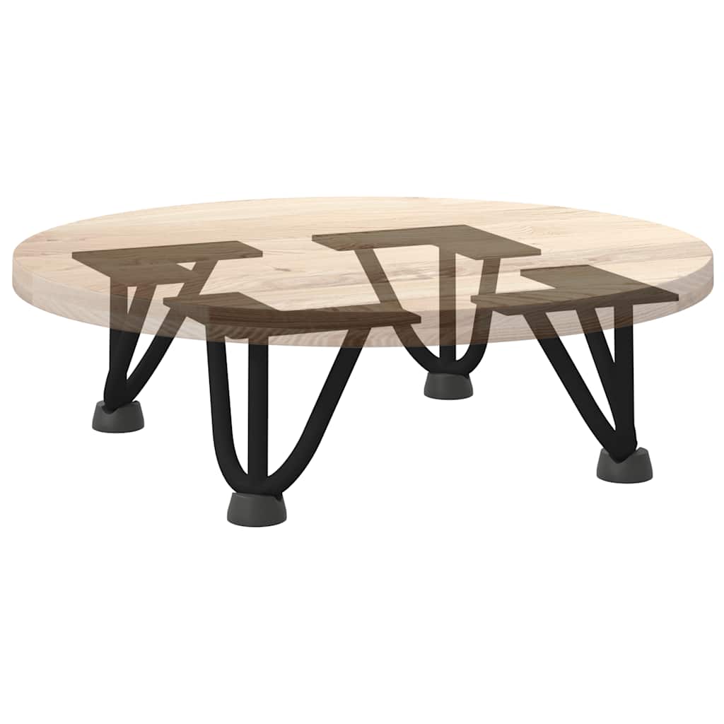Pernas de grampo para mesa de centro 4 peças pretas 10 cm aço maciço