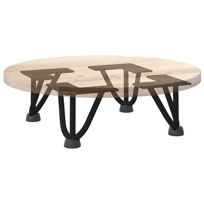 Pernas de grampo para mesa de centro 4 peças pretas 10 cm aço maciço