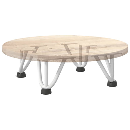 Pernas de grampo para mesa de centro 4 peças, branco, 10 cm, aço maciço