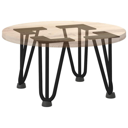 Pernas de grampo para mesa de centro 4 peças pretas 20 cm aço maciço