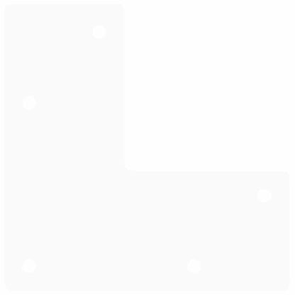 Pernas de grampo para mesa de centro 4 peças, branco, 20 cm, aço maciço