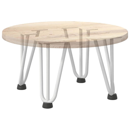 Pernas de grampo para mesa de centro 4 peças, branco, 20 cm, aço maciço