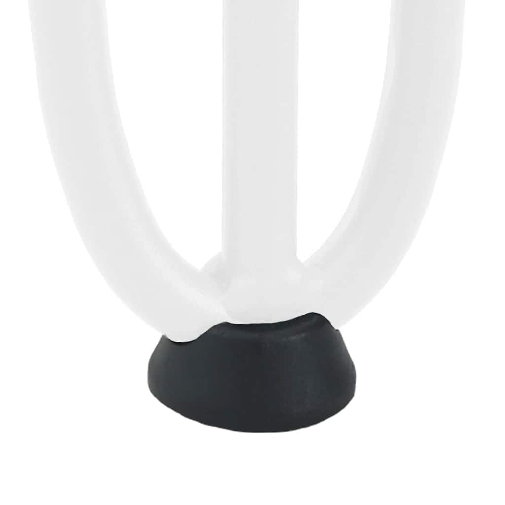Pernas de grampo para mesa de centro 4 peças, branco, 20 cm, aço maciço