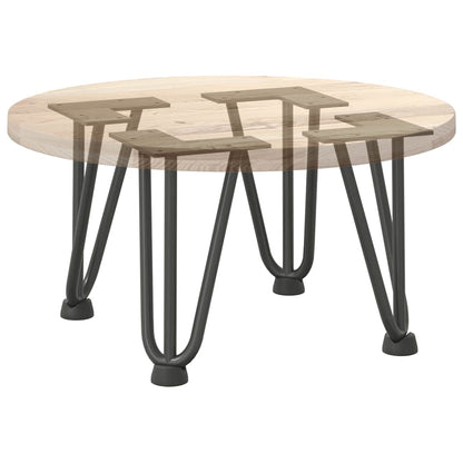 Pernas de grampo para mesa de centro 4 peças antracite 20 cm aço maciço