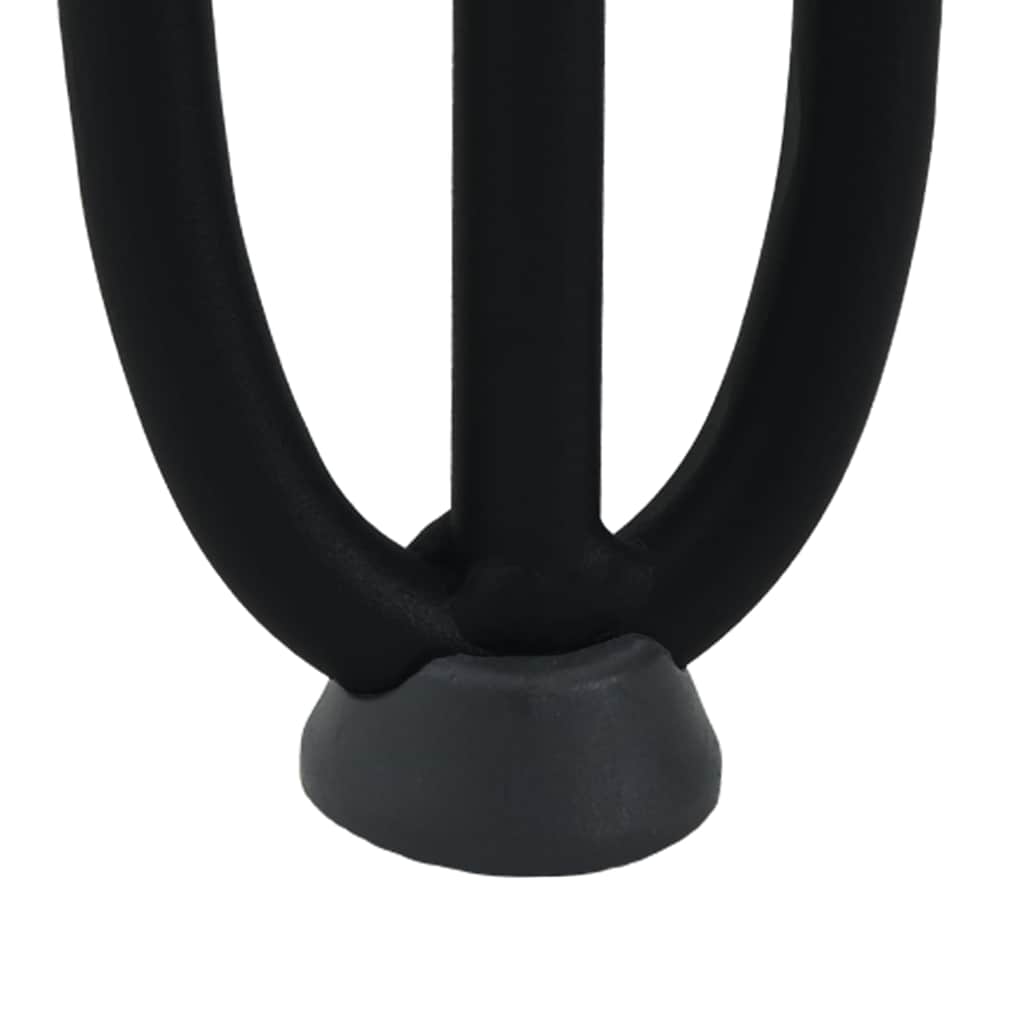 Pernas de grampo para mesa de centro 4 peças pretas 30 cm aço maciço