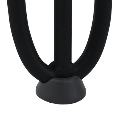 Pernas de grampo para mesa de centro 4 peças pretas 30 cm aço maciço