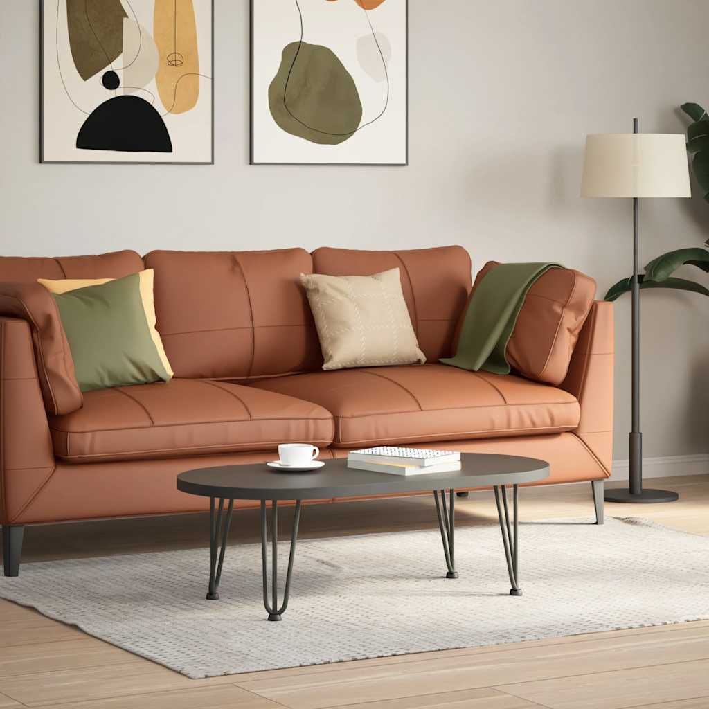 Pernas de grampo para mesa de centro 4 peças antracite 30 cm aço maciço