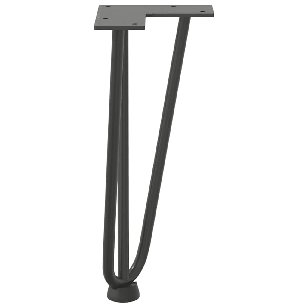 Pernas de grampo para mesa de centro 4 peças antracite 30 cm aço maciço