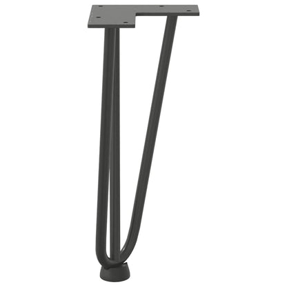 Pernas de grampo para mesa de centro 4 peças antracite 30 cm aço maciço