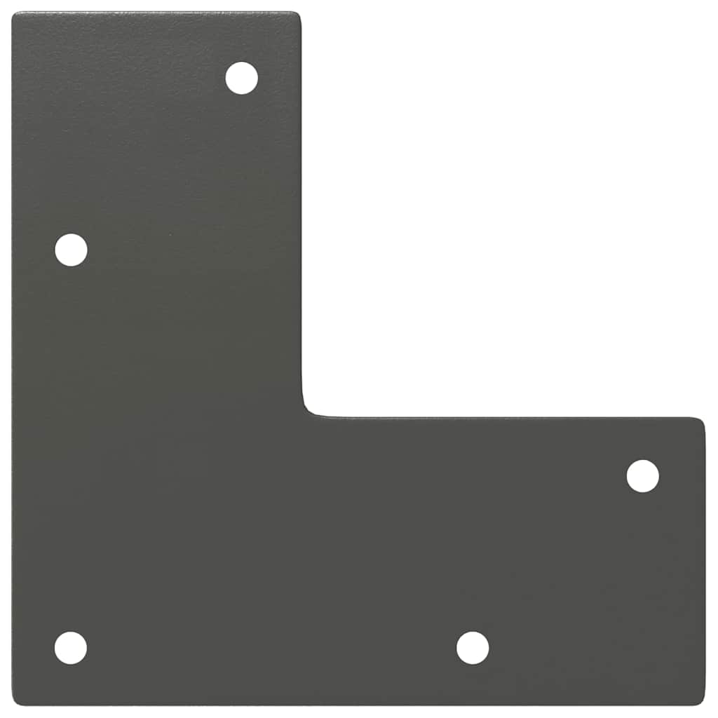 Pernas de grampo para mesa de centro 4 peças antracite 30 cm aço maciço