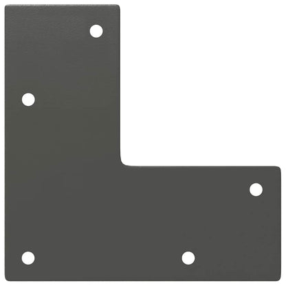 Pernas de grampo para mesa de centro 4 peças antracite 30 cm aço maciço