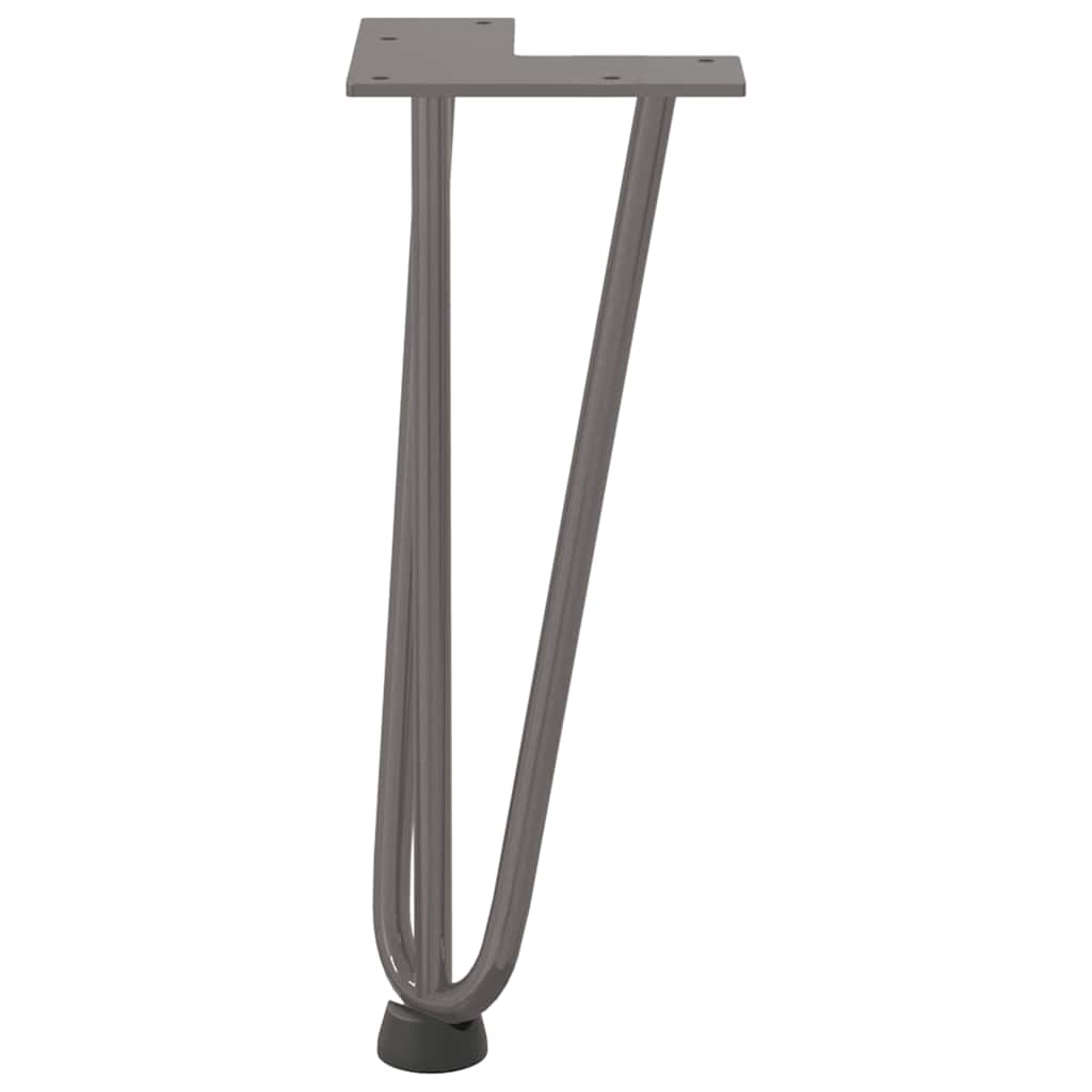 Pernas de grampo para mesa de centro 4 peças Aço natural 30 cm Aço maciço