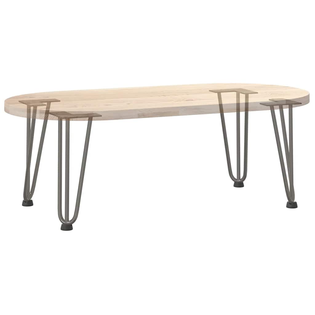 Pernas de grampo para mesa de centro 4 peças Aço natural 30 cm Aço maciço