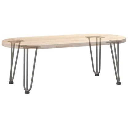 Pernas de grampo para mesa de centro 4 peças Aço natural 30 cm Aço maciço