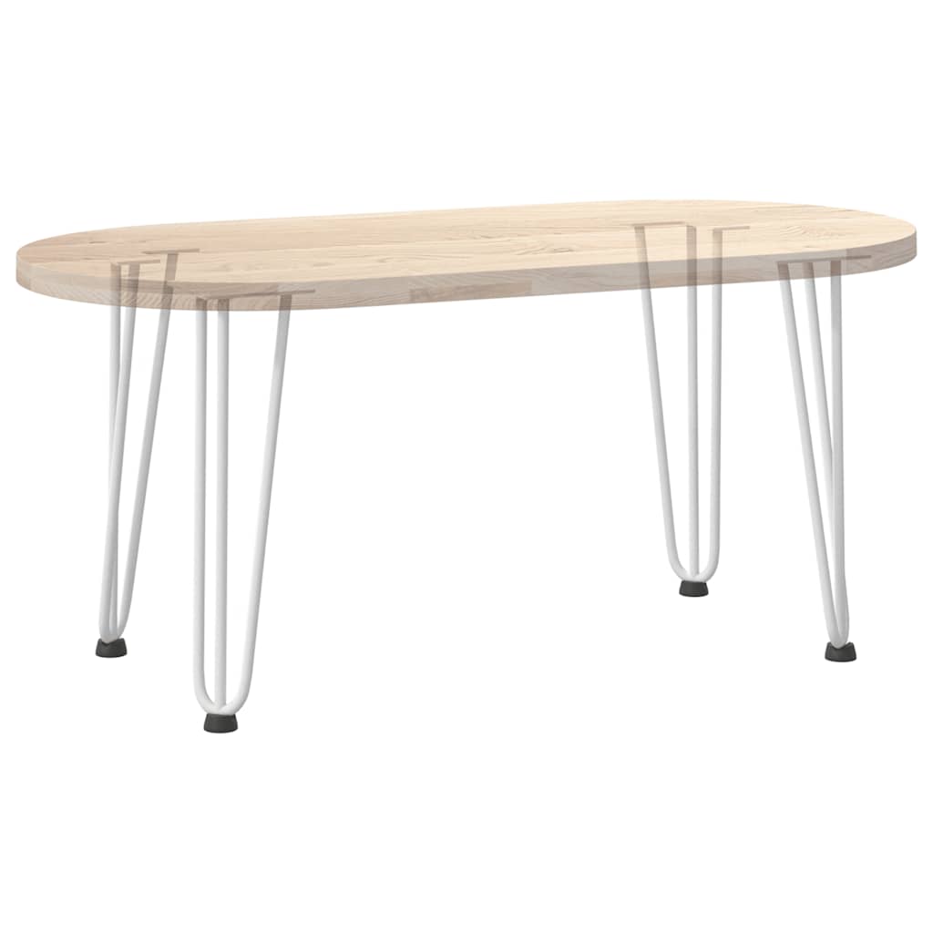 Pernas de grampo para mesa de centro 4 peças, branco, 42 cm, aço maciço