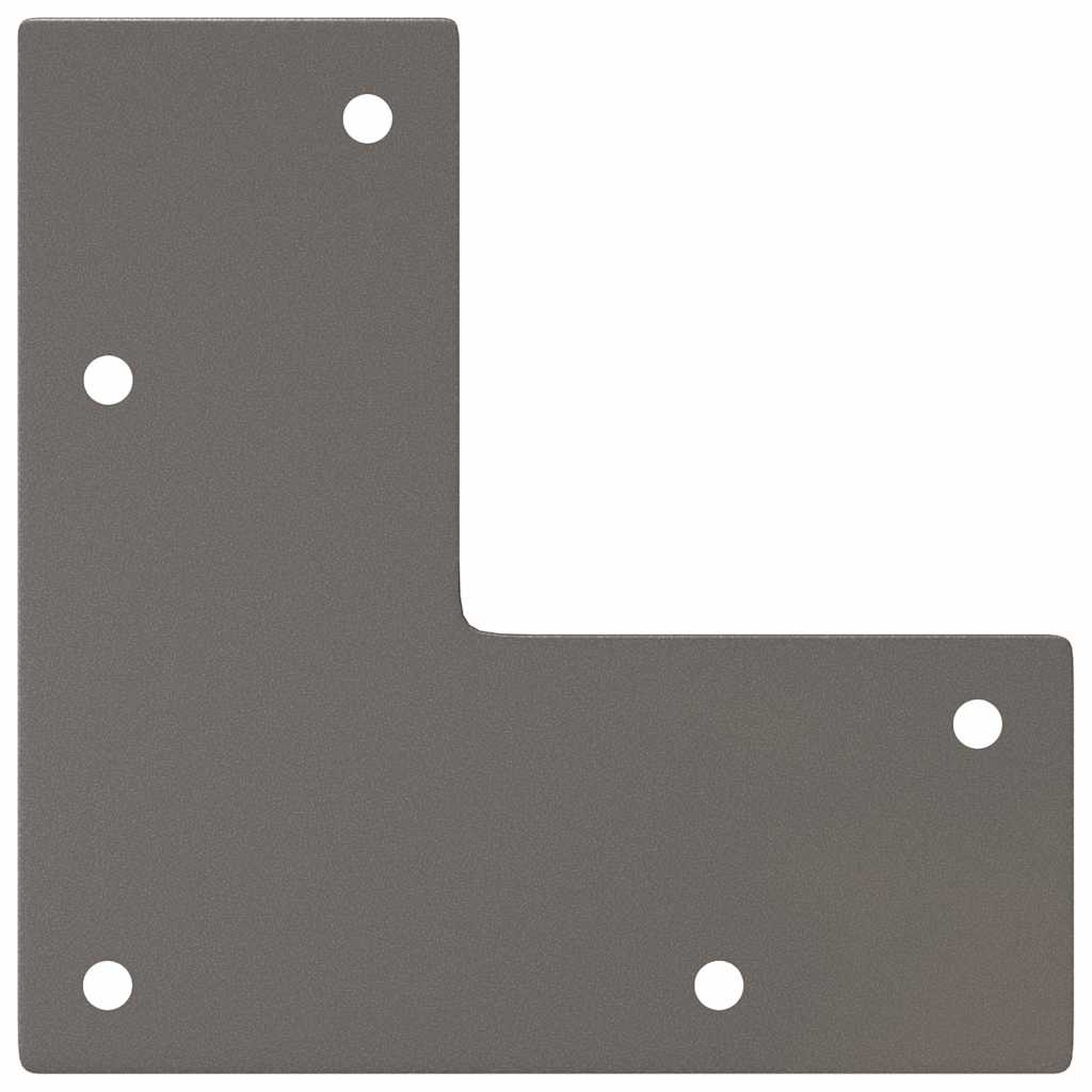Pernas de grampo para mesa de centro 4 peças Aço natural 42 cm Aço maciço