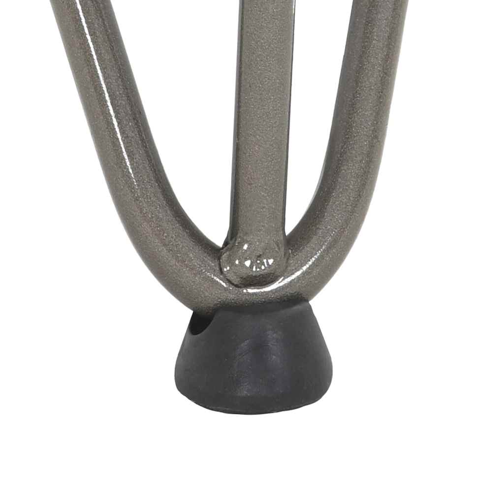 Pernas de grampo para mesa de centro 4 peças Aço natural 42 cm Aço maciço