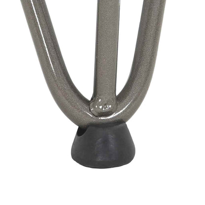 Pernas de grampo para mesa de centro 4 peças Aço natural 42 cm Aço maciço
