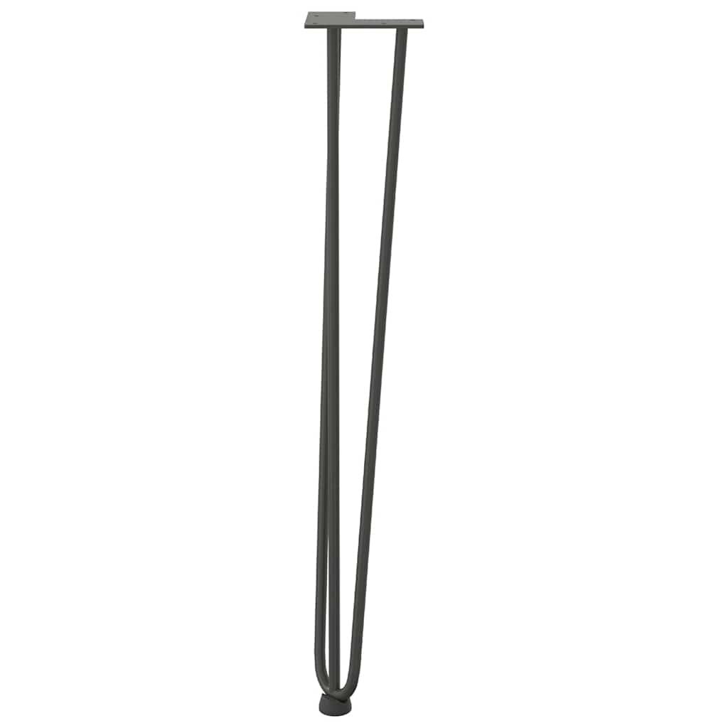 Pernas de grampo para mesas de console para mesa de console 4 peças Antracite 72 cm Aço maciço