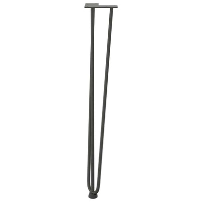 Pernas de grampo para mesas de console para mesa de console 4 peças Antracite 72 cm Aço maciço