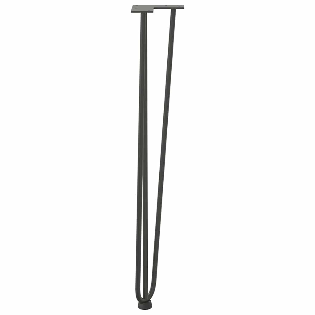 Pernas de grampo para mesas de console para mesa de console 4 peças Antracite 72 cm Aço maciço