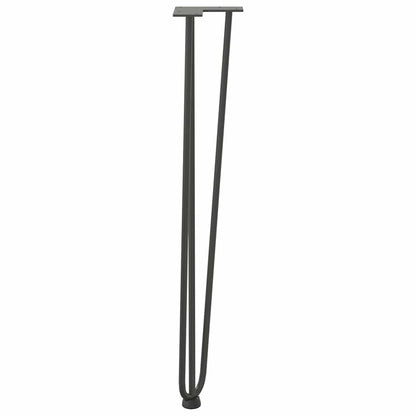 Pernas de grampo para mesas de console para mesa de console 4 peças Antracite 72 cm Aço maciço