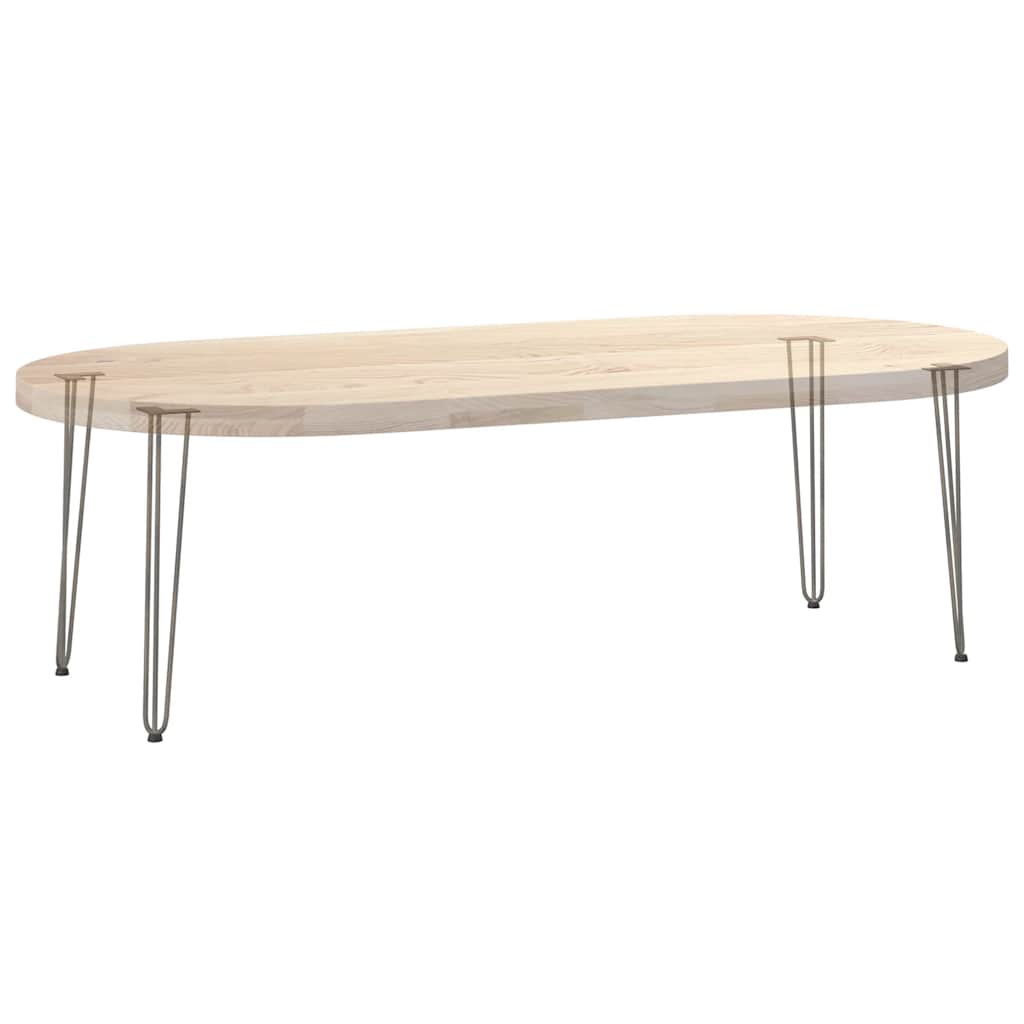 Pernas de grampo para mesas de console para mesa de console 4 peças Aço natural 72 cm Aço sólido