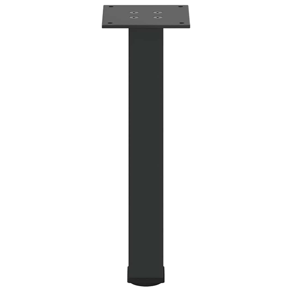 Pés para mesa de centro 4 peças, preto, 30-32 cm, aço