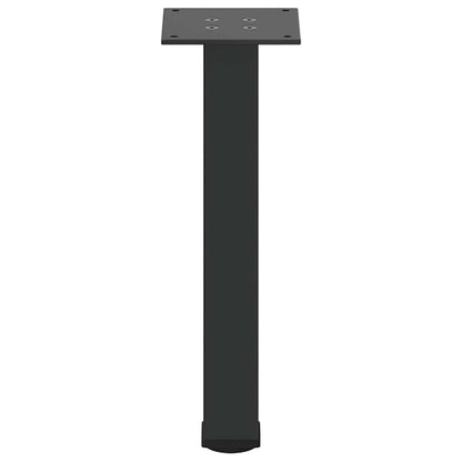 Pés para mesa de centro 4 peças, preto, 30-32 cm, aço