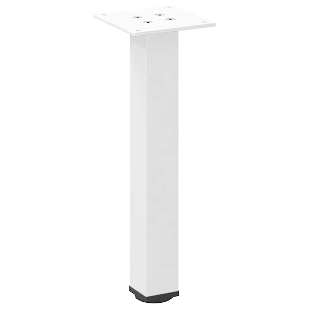 Pés para mesa de centro 4 peças, branco, 30-32 cm, aço