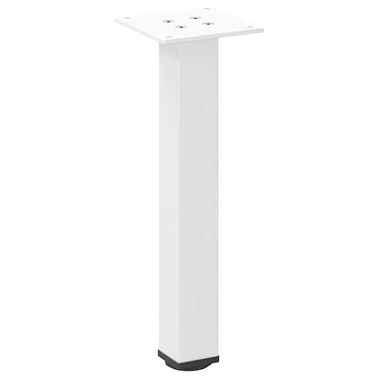 Pés para mesa de centro 4 peças, branco, 30-32 cm, aço
