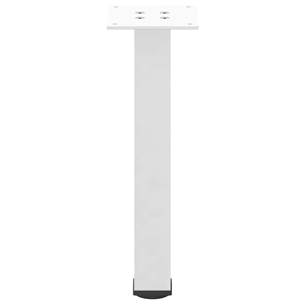 Pés para mesa de centro 4 peças, branco, 30-32 cm, aço