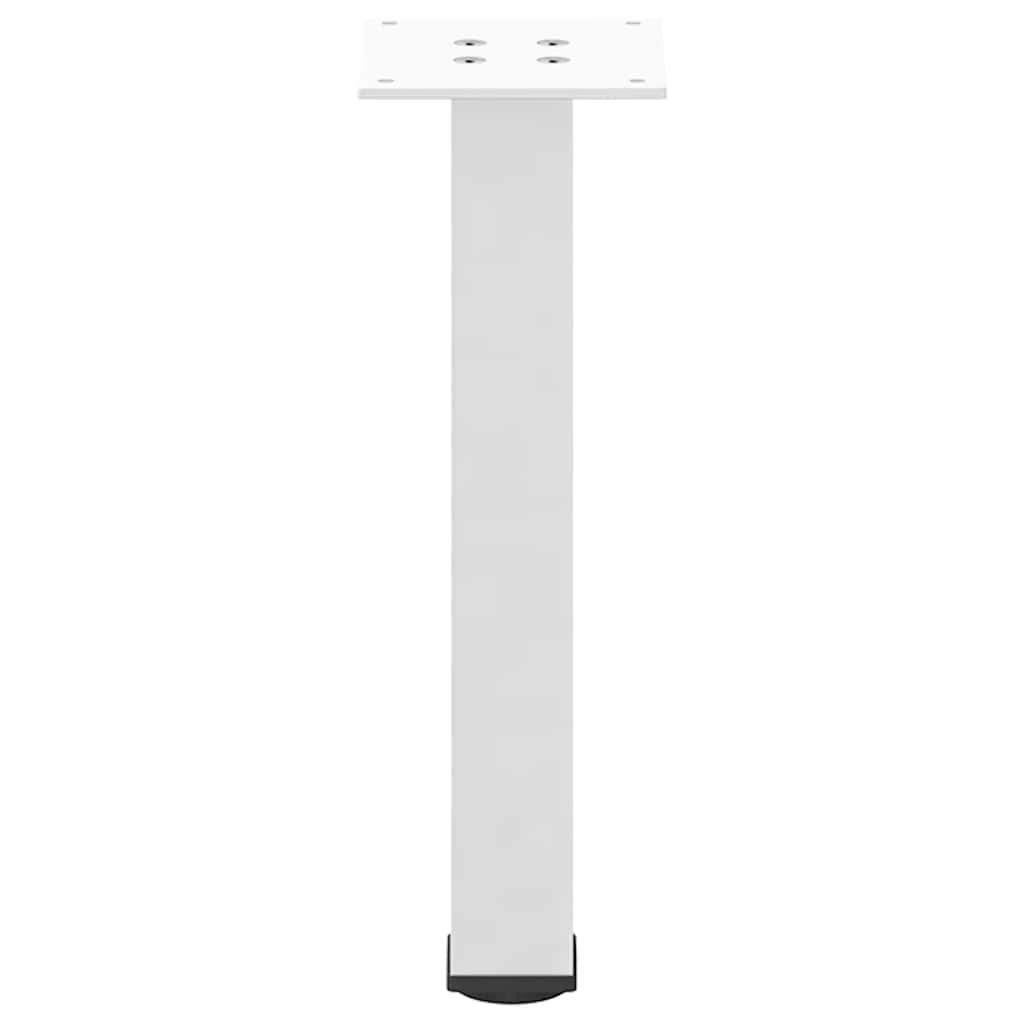 Pés para mesa de centro 4 peças, branco, 30-32 cm, aço