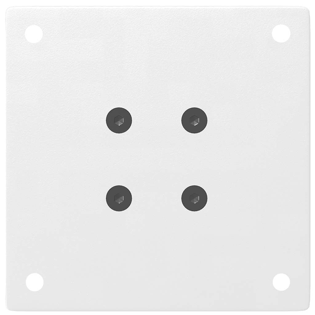 Pés para mesa de centro 4 peças, branco, 30-32 cm, aço