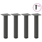 Pés para mesa de centro 4 peças antracite 30-32 cm aço