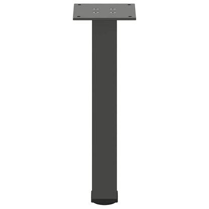 Pés para mesa de centro 4 peças antracite 30-32 cm aço