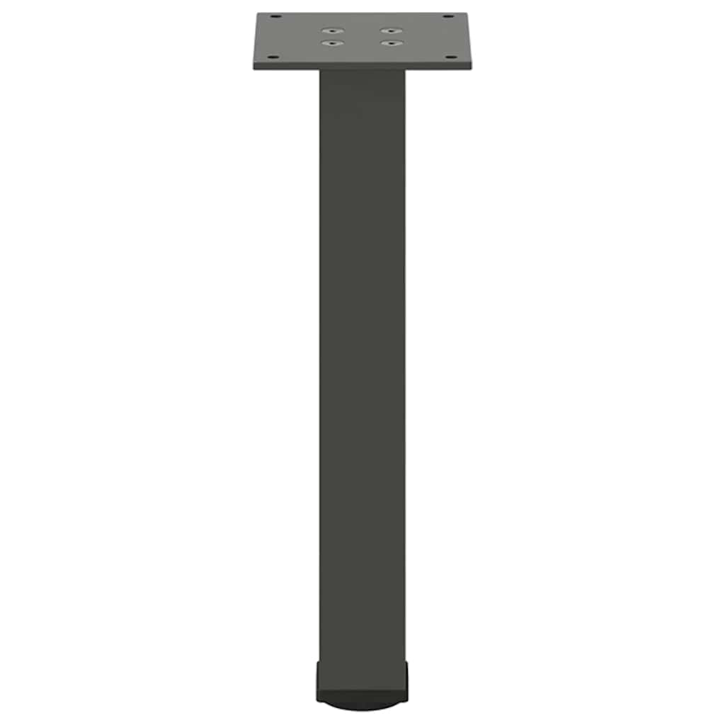 Pés para mesa de centro 4 peças antracite 30-32 cm aço