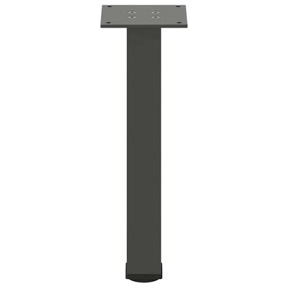 Pés para mesa de centro 4 peças antracite 30-32 cm aço