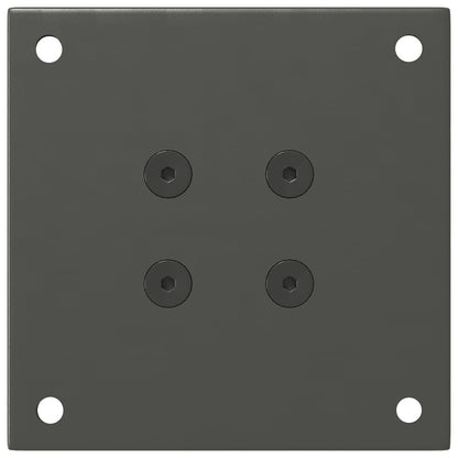 Pés para mesa de centro 4 peças antracite 30-32 cm aço