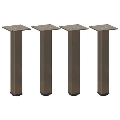Pés para mesa de centro 4 peças aço natural 30-32 cm aço